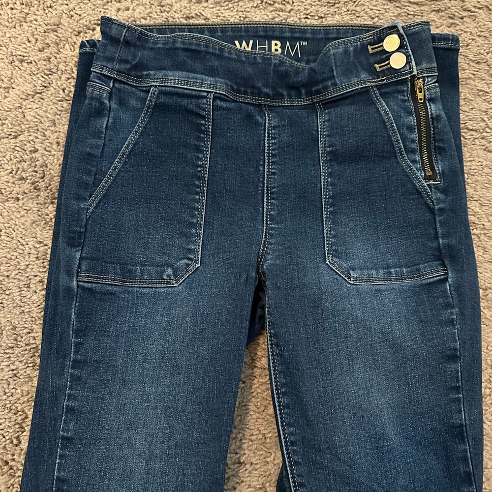 White House Black Market High Rise Blue Jeans